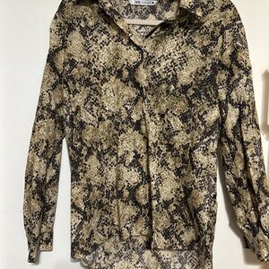 Stylish Snake Print Shirt